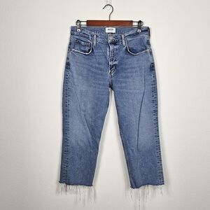 Agolde Blue Cropped Jeans
